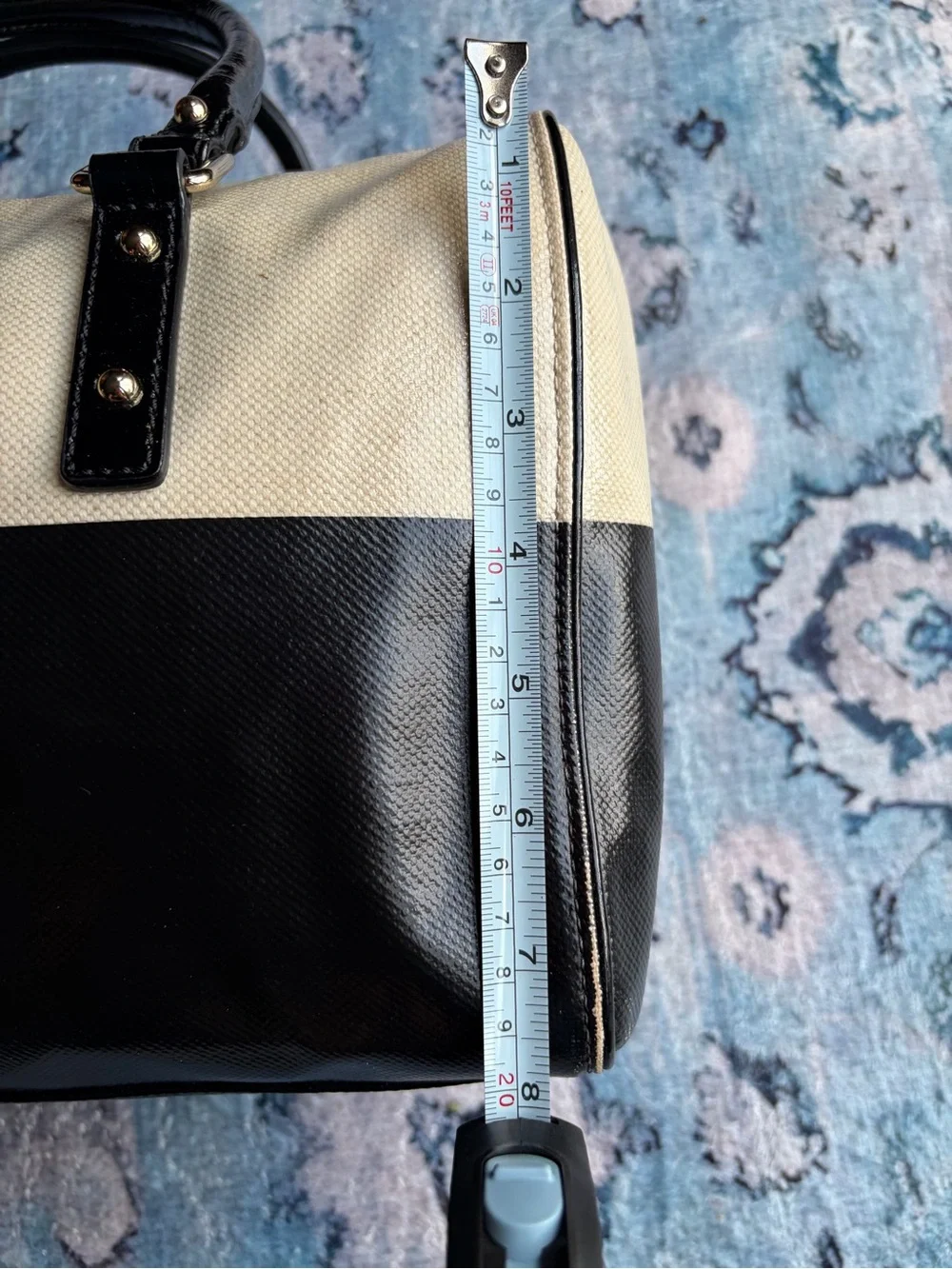 kate spade Black & Cream Two-Tone Satchel
